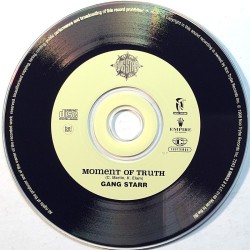 Gang Starr: Moment Of Truth  kansi Ei kuvakantta levy EX kanneton CD