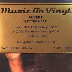 Accept 1989 MOVLP2437 Eat The Heat, limited numbered edition LP
