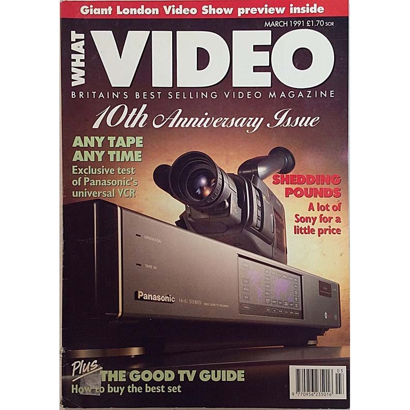 What Video 1991 March 10th Anniversary Issue used magazine
