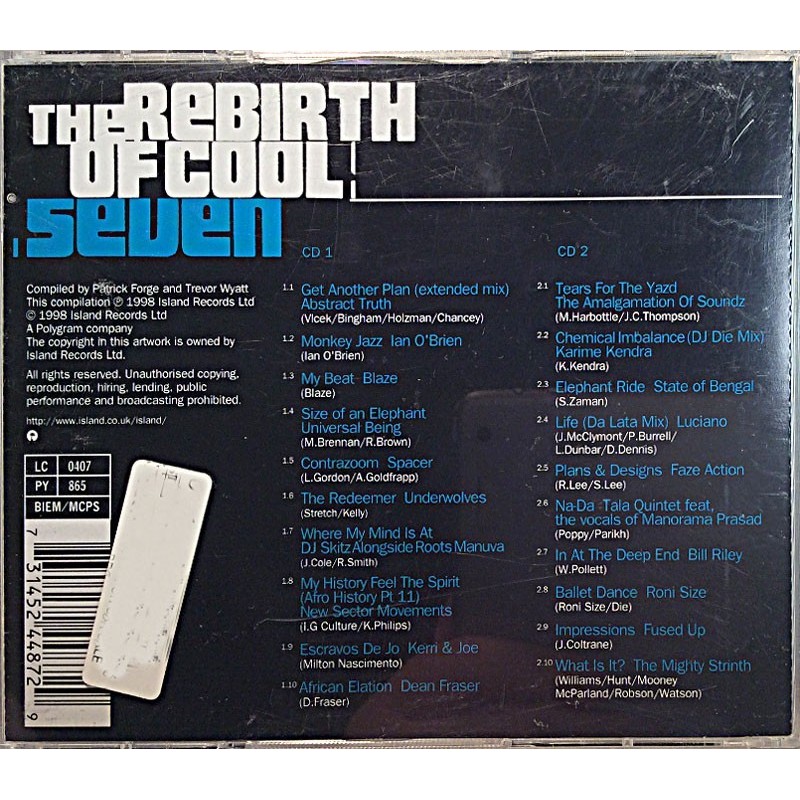 Abstract Truth, Spaver, Ian O'Brien ym. 1998 524 487-2 The Rebirth Of Cool Seven 2CD Used CD
