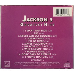Jackson 5: Greatest Hits  kansi EX levy EX Käytetty CD