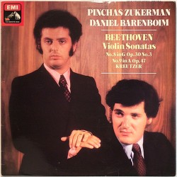 Beethoven, Pinchas Zukerman, Daniel Barenboim 1979 ASD 3675 Violin Sonatas No. 8 / Kreutzer Used LP