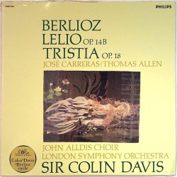 Berlioz - José Carreras / Thomas Allen: Lelio Op. 14B / Tristia Op. 18  G+ / EX ilmainen tuote bonus LP:nä