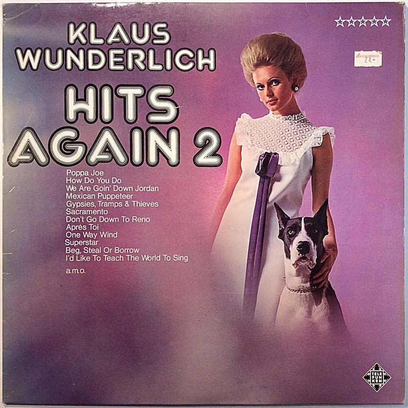 Wunderlich Klaus: Hits Again 2  VG / VG- ilmainen tuote bonus LP:nä