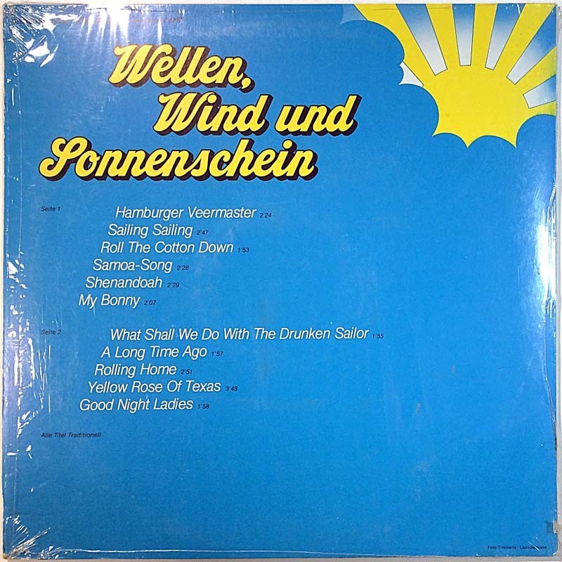 Various: Wellen, Wind Und Sonnenschein  kansi EX- levy VG+ Käytetty LP