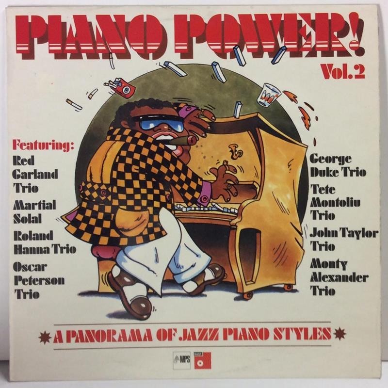 VARIOUS ARTISTS :  PIANO POWER VOL.2  1976 JAZZ BASF  kansi  EX- levy  EX-