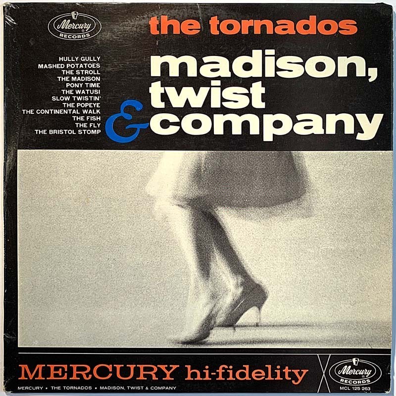 Tornados: Madison, twist & company  kansi VG levy G+ Käytetty LP