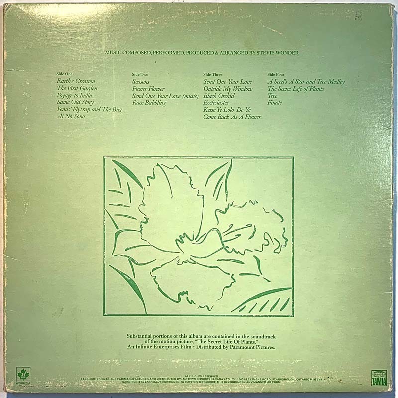Wonder Stevie: Journey Through The Secret Life Of Plants 2LP  kansi VG- levy VG+ Käytetty LP