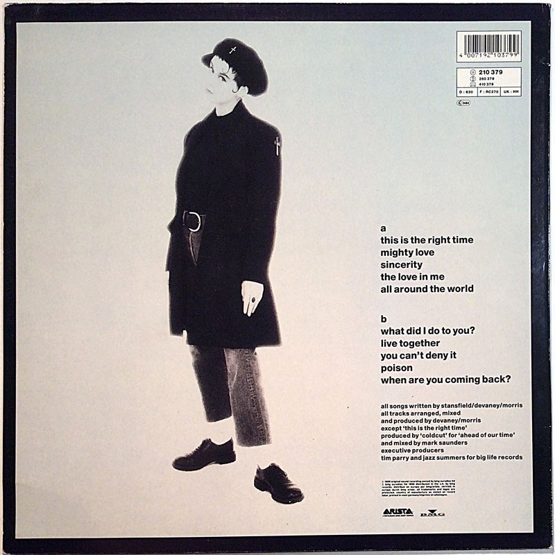 Stansfield Lisa: Affection  kansi VG+ levy EX Käytetty LP