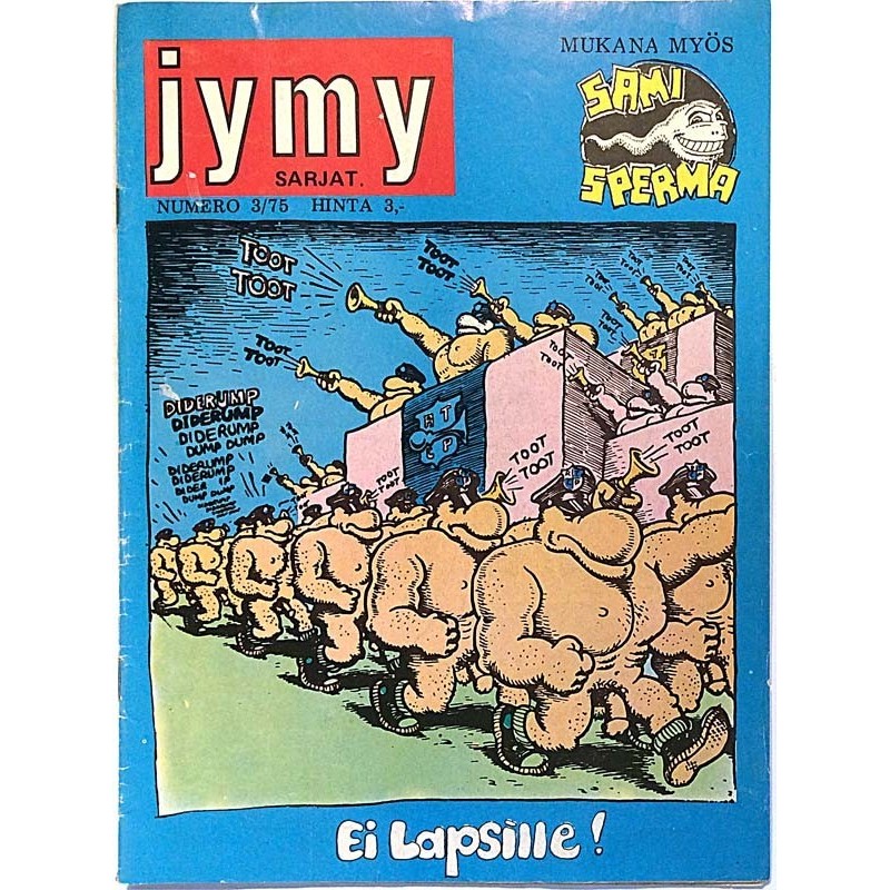 Jymy 1975 numero 3 mukana myös Sami Sperma aikakauslehti