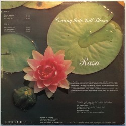 Rasa Coming Into Full Bloom - Käytetty LP