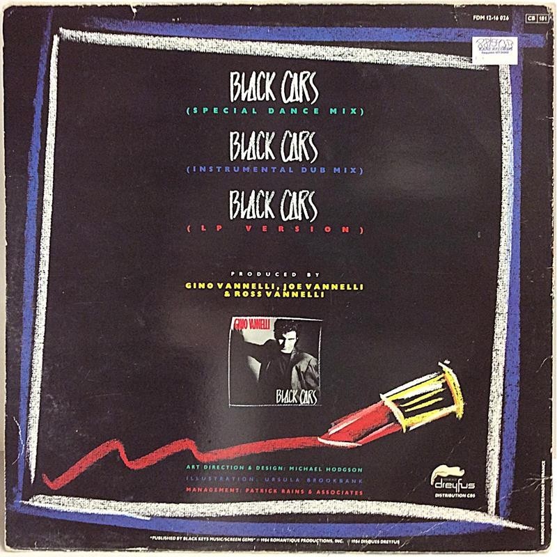 Vanelli Gino Black Cars maxi-single - Käytetty LP