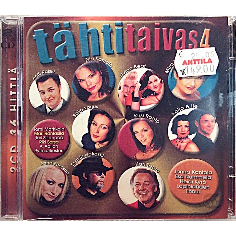 Kari Tapio, Irina, Jouni Keronen ym. 2001 Media CD 132 Tähtitaivas 4 2CD 36 hittiä CD