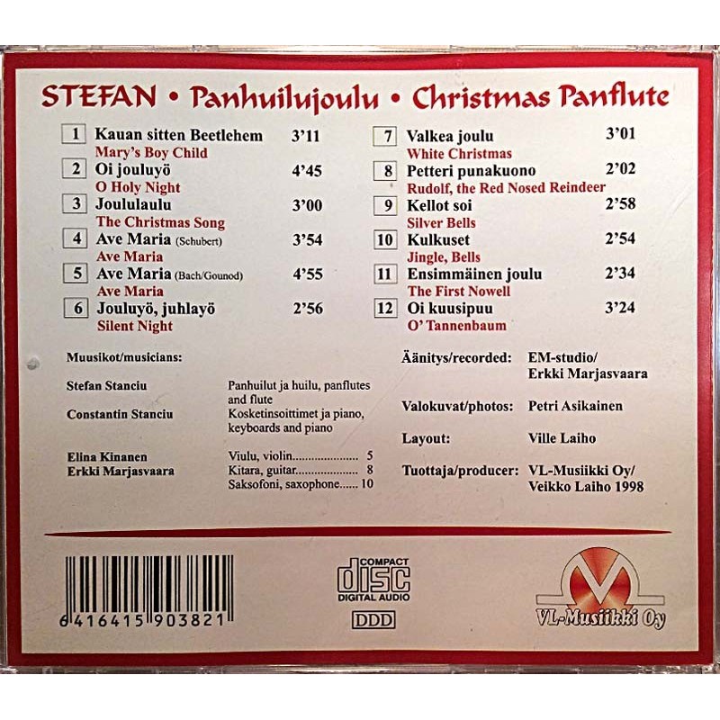 Stefano: Panhuilujoulu  kansi EX levy EX CD