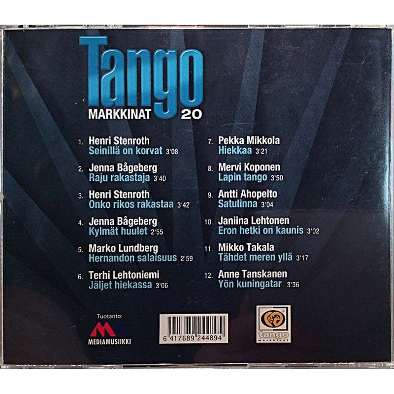 Henri Stenroth, Jenna Bågeberg ym. 2007 MEDIACD 244 Tangomarkkinat 20 CD