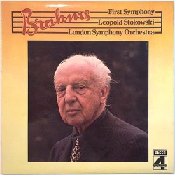 Brahms - Leopold Stokowski : First Symphony  kansi EX levy EX Käytetty LP