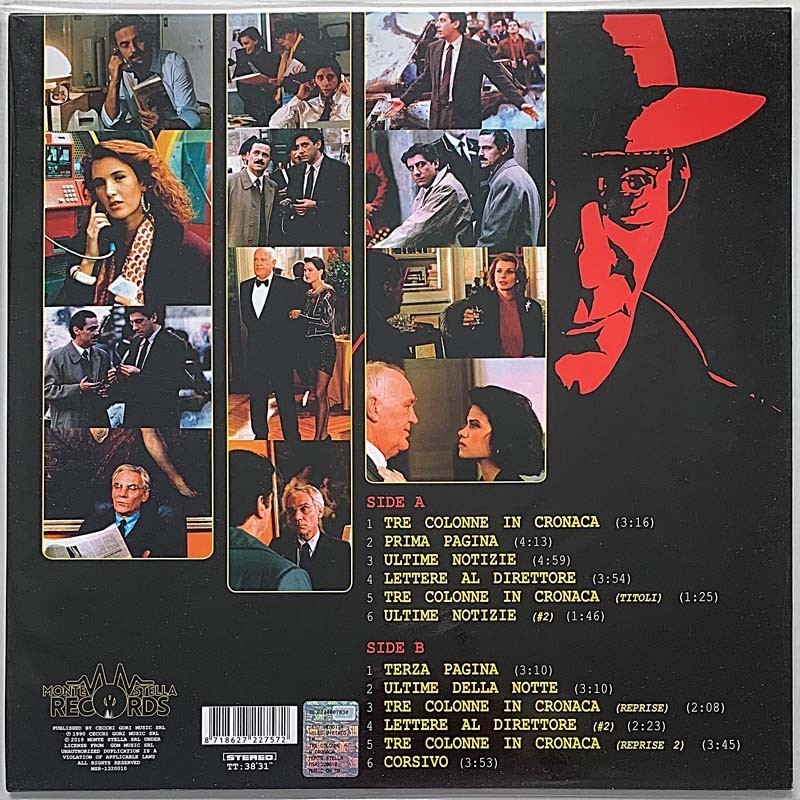 Morricone Ennio soundtrack 1990 MSR-1320010 Colonne In Cronaca LP