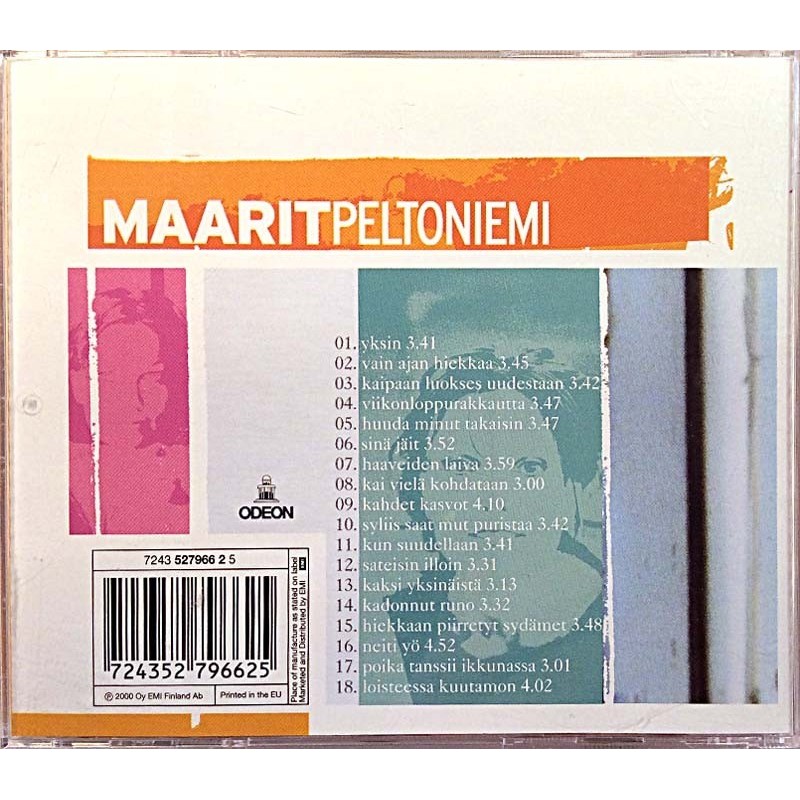 Peltoniemi Maarit: Maarit Peltoniemi  kansi EX levy EX Käytetty CD