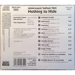 Taipale Lenni-Kalle: Nothing To Hide  kansi EX levy EX Käytetty CD