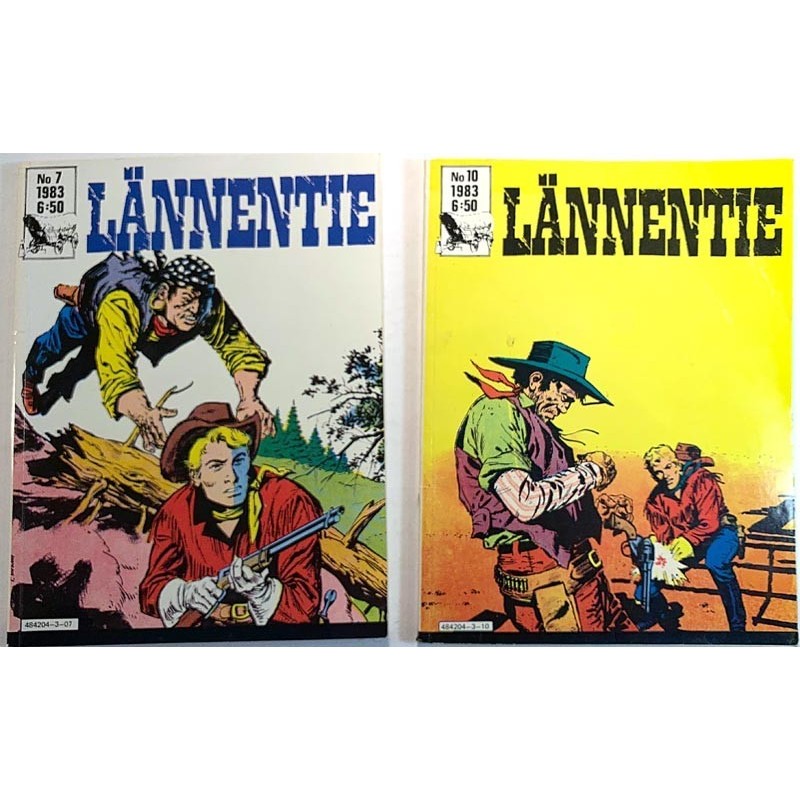 Lännentie 1983 No7 ja No 10 kaksi numeroa vuodelta 1983 7 ja numero 10 aikakauslehti