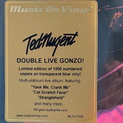 Nugent Ted 1978 MOVLP558 Double Live Gonzo! 2LP Limited Edition LP