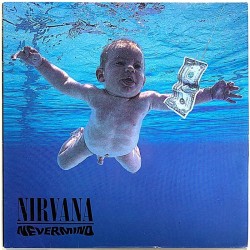 Nirvana: Nevermind  kansi EX- levy EX- Käytetty LP
