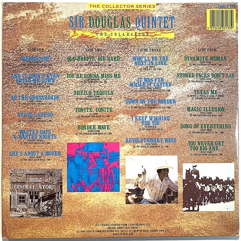 Sir Douglas Quintet 1986 CCSLP 133 The Collection 2LP Used LP