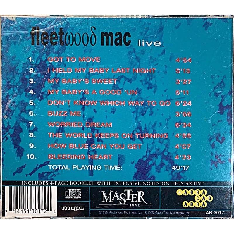 Fleetwood Mac 1995 AB 3017 Live Used CD