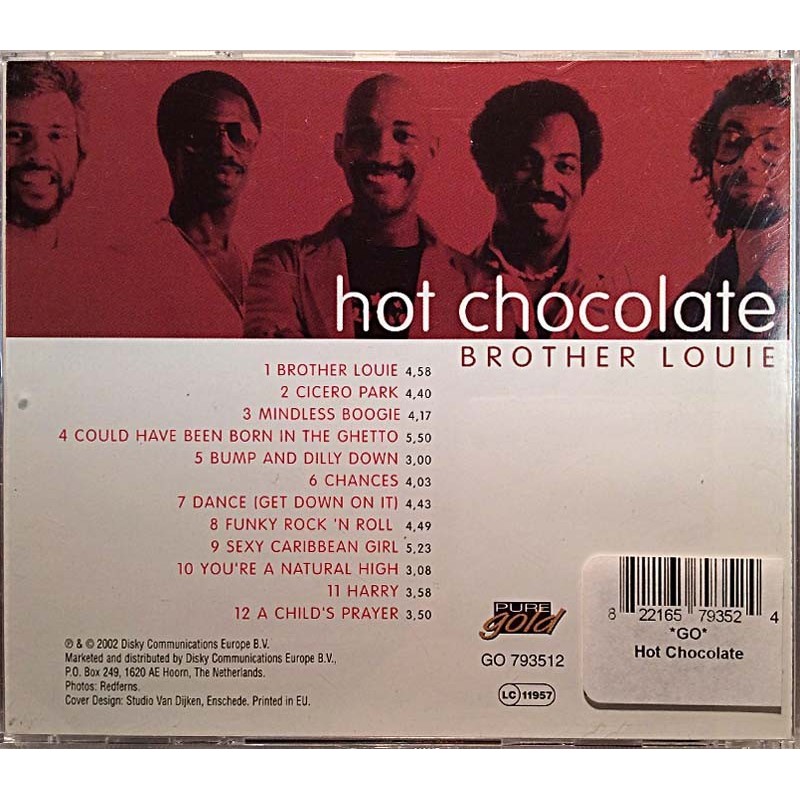 Hot Chocolate 2002 GO 793512 Brother Louie Used CD