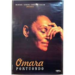 Portuondo Omara - Buena Vista Social Club, Begagnat Poster, år 2000 bredd 59cm  höjd 85 cm Promojuliste 59cm x 85cm