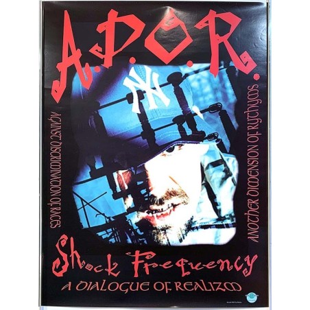 A.D.O.R. – Shock Frequency, Used Poster, year 1998 width 46cm  height 60 cm Promo poster 46cm x 60cm