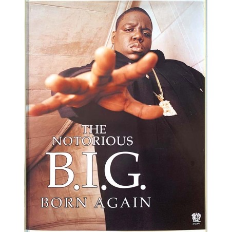 Notorious B.I.G. – Born again, Begagnat Poster, år 1999 bredd 43cm  höjd 56 cm Promo poster 43cm x 56cm
