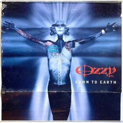 Osbourne Ozzy - Down to earth, Begagnat Poster, år 2001 bredd 61cm  höjd 61 cm Promojuliste 61cm x 61cm