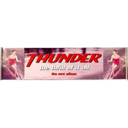 Thunder – The thrill of it all, Used Poster, year 1996 width 61cm  height 15 cm Promojuliste 61cm x 15cm