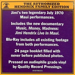 Jimi Hendrix Experience : Live In Maui 3LP + Blu-ray - LP