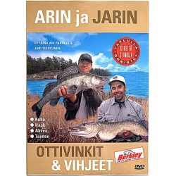 DVD - Kuha hauki ahven taimen: Arin ja Jarin ottivinkit & vihjeet  kansi EX levy EX Käytetty DVD