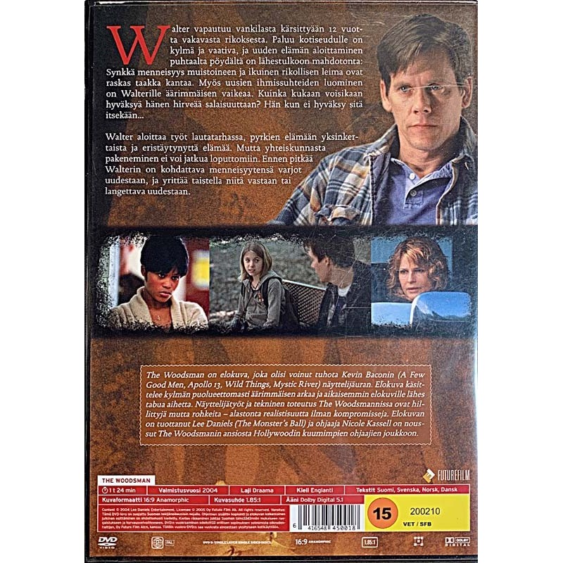 DVD - Elokuva: Woodsman  kansi EX levy EX Käytetty DVD