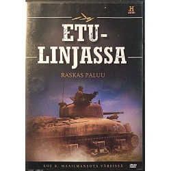 DVD - Dokumentti: Etulinjassa -Raskas Paluu  kansi EX levy EX Käytetty DVD
