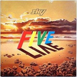 Sky: Sky five live 2LP  kansi EX levy EX Käytetty LP