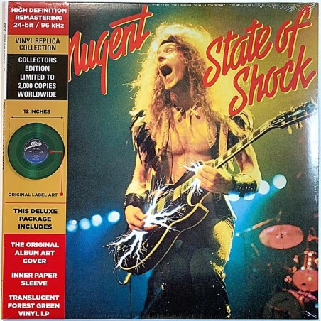 Nugent Ted 1979 CFU 01100 State of shock, green vinyl LP