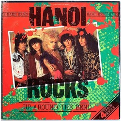 Hanoi Rocks: Up around the bend  kansi VG levy EX- Käytetty LP