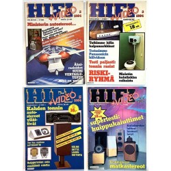 Hifi-lehtiä : 1984 4 numeroa 2, 3, 5, 6-7 - begagnade magazine