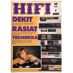 Hifi-lehti 1985 1 Dekit, Rasiat, Tekniikka aikakauslehti