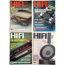 Hifi-lehtiä : 1989 4 numeroa 6-7, 9, 10, 11 - begagnade magazine