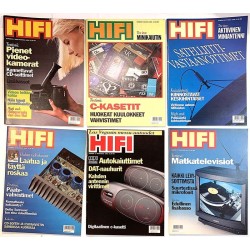 Hifi-lehtiä : 1991 6 lehteä numerot 2-3, 5-9 - begagnade magazine