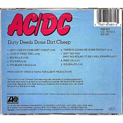 AC/DC: Dirty deeds done dirt cheap  kansi EX levy EX Käytetty CD