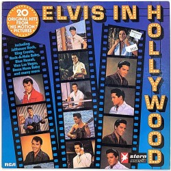 Elvis: Elvis in Hollywood  kansi EX- levy EX Käytetty LP