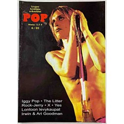 POP-lehti 2003 6 Iggy Pop, Rock-Jerry, Irwin ja Ari Goodman begagnade magazine