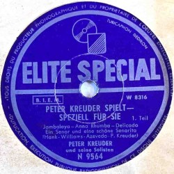 Kreuder Peter 1954 N 9564 Peter Kreuder Spielt "Speziell Für Sie" shellac 78 rpm record