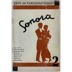 Sonora 1937 N:o 2 Levy- ja tanssiuutuudet 2 used magazine